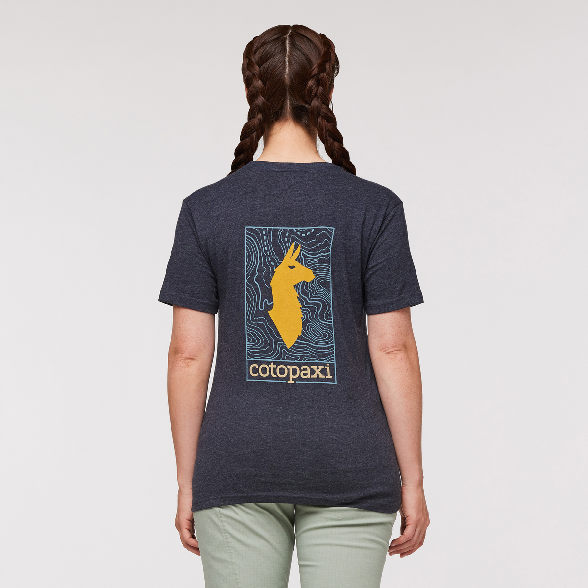 COTOPAXI Womens Llama Map Organic T-Shirt